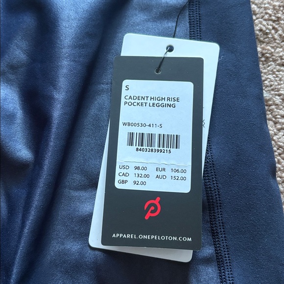 Peloton Cadent HR holiday shine set bra medium leggings small NWT - Picture 6 of 6